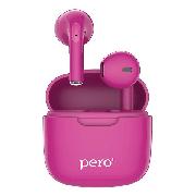 Изображение товара Наушники True Wireless Pero TWS05 Colorful Burgundy (PTWS05BU)