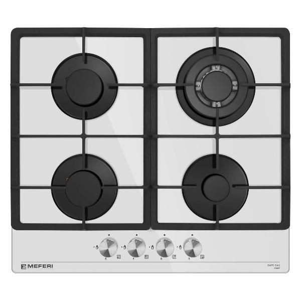Изображение товара Встраиваемая газовая панель независимая MEFERI MGH604WH GLASS POWER белая
