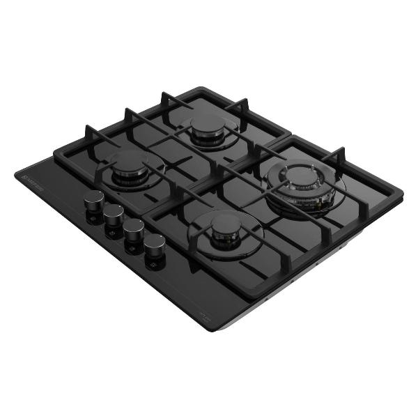 Изображение товара Встраиваемая газовая панель независимая MEFERI MGH604BK GLASS POWER черная