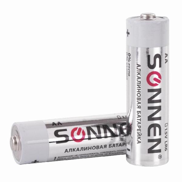 Изображение товара Батарейка алкалиновая (щелочная) Sonnen 451084 AA