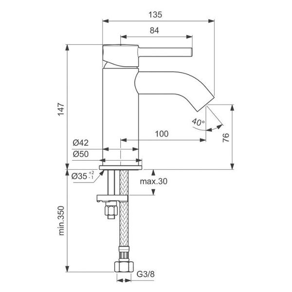 Изображение товара Смеситель Ideal Standard BC268XG
