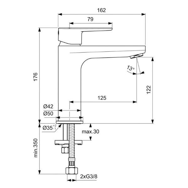 Изображение товара Смеситель Ideal Standard BC554XG