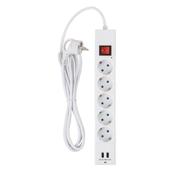 Изображение товара Сетевой фильтр Duwi 32592 5 гнезд 3 м