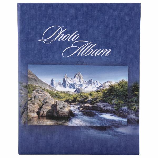 Изображение товара Фотоальбом Brauberg 200 фото 10*15см Горный пейзаж, синий 390669