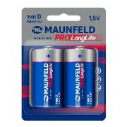 Изображение товара Батарейка алкалиновая (щелочная) Maunfeld MBLR20-BL2 D 2 шт.