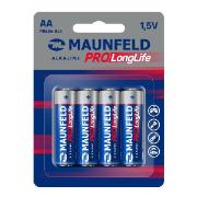 Изображение товара Батарейка алкалиновая (щелочная) Maunfeld MBLR6-BL4 AA 4 шт.