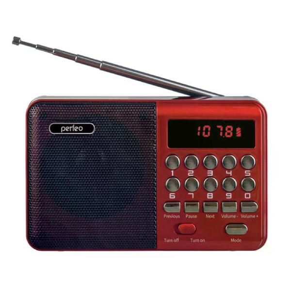 Изображение товара Радиоприемник Perfeo PALM Red (PF_A4871)