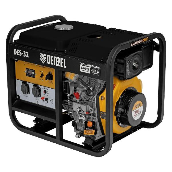 Изображение товара Генератор дизельный Denzel DES-32
