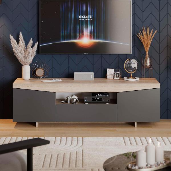 Изображение товара Тумба Трия Тип 1 Дуб Сонома-Графит Серый