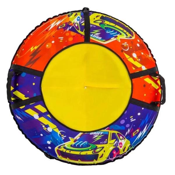 Изображение товара Тюбинг Тяни-Толкай Ватрушка красный синий желтый