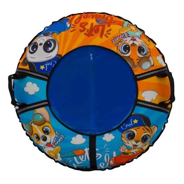 Изображение товара Тюбинг Тяни-Толкай Ватрушка голубой оранжевый