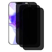 Изображение товара Защитное стекло для смартфона Perfeo Apple iPhone 12 mini черный 3D Антишпион Комплект 3шт.