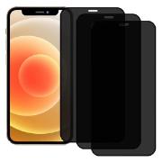 Изображение товара Защитное стекло для смартфона Perfeo Apple iPhone 12/12 Pro черный 3D Антишпион Комплект 3шт.