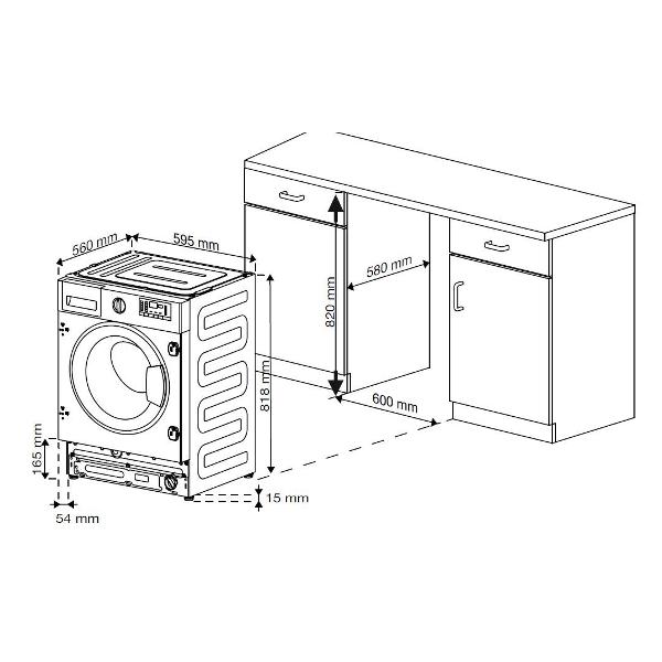 Габариты шкафа под стиральную машину
