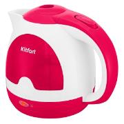 Изображение товара Электрочайник Kitfort KT-6607-1 белый/розовый