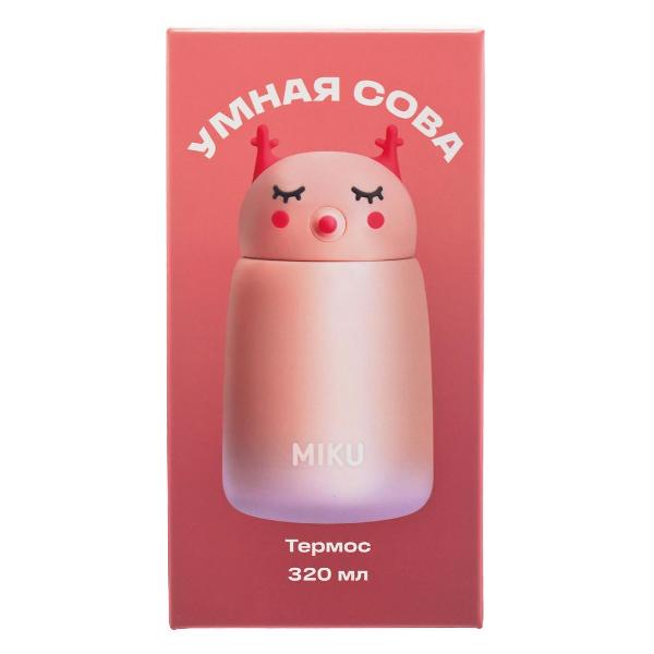 Изображение товара Термос MIKU Сова персиковый