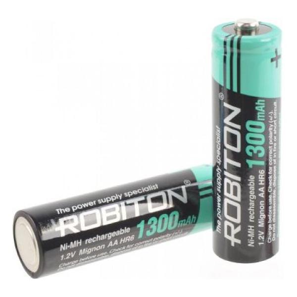 Изображение товара Аккумулятор Robiton R6 (AA) Ni-MH 1300mAh