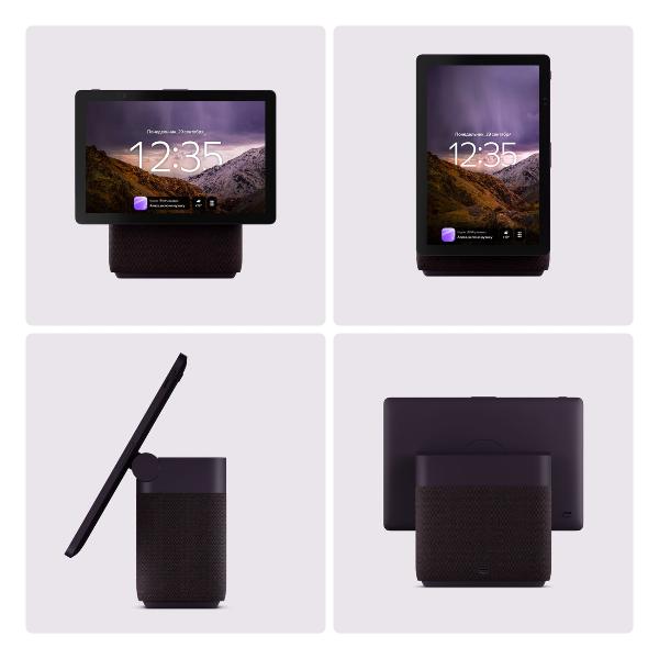 Изображение товара Умная колонка Яндекс Станция Дуо Макс с Алисой на YaGPT, с Zigbee, красный (60Вт) (YNDX-00055RED)