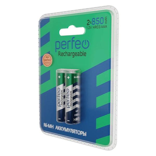 Изображение товара Аккумулятор Perfeo AAA 850 мАч 2 шт.