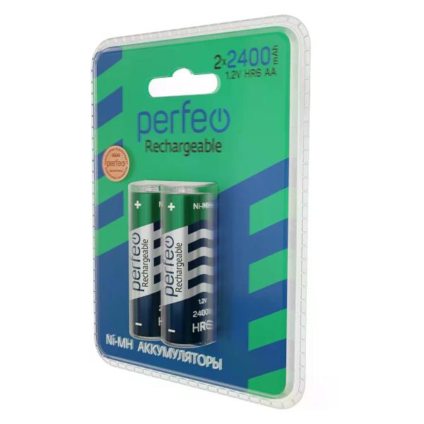Изображение товара Аккумулятор Perfeo AA 2400 мАч 2 шт.