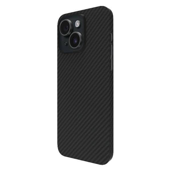 Изображение товара Чехол ELFY кевларовый для iPhone 15, 1500D, черный (EWE-CS-KVLIPH5-BL-M)