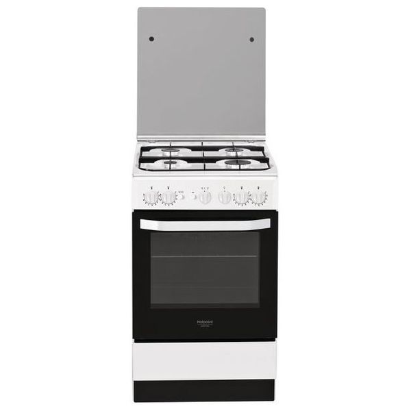 фото Газовая плита 50-55см hotpoint-ariston hs5g1pmw/ru