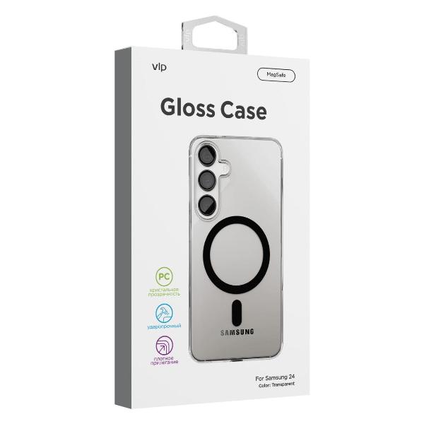 Изображение товара Чехол vlp для Samsung Galaxy S24 Gloss Case прозрачный