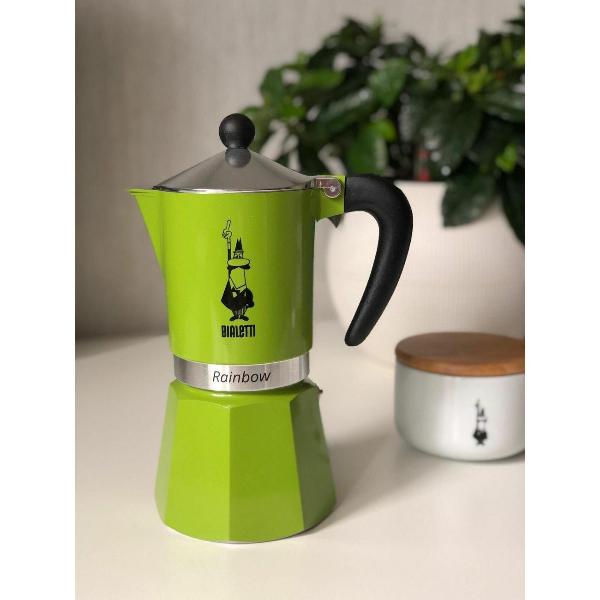 Изображение товара Кофеварка гейзерная Bialetti RAINBOW 4972 зеленая