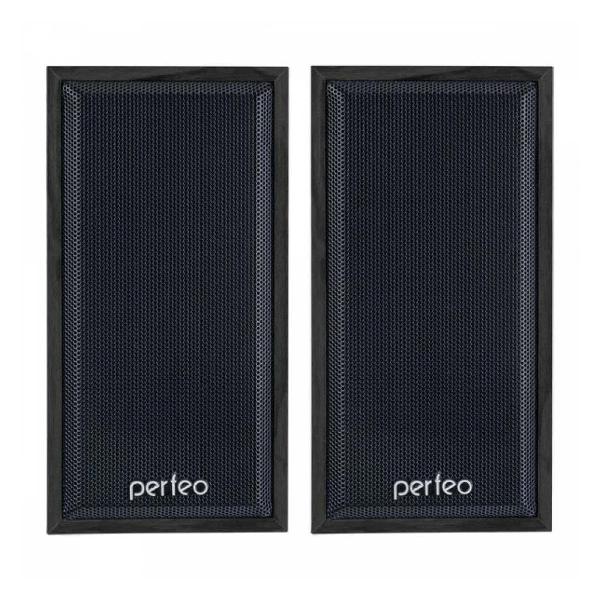 Изображение товара Колонки компьютерные 2.0 Perfeo CABINET 2.0 черн.дерево (PF_4327)