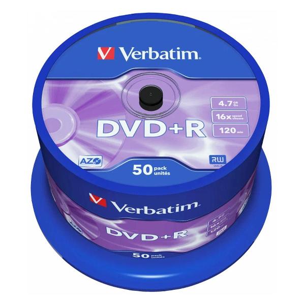 Диск DVD+R Verbatim 43550