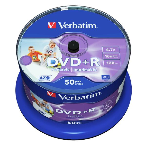 Диск DVD+R Verbatim 43512