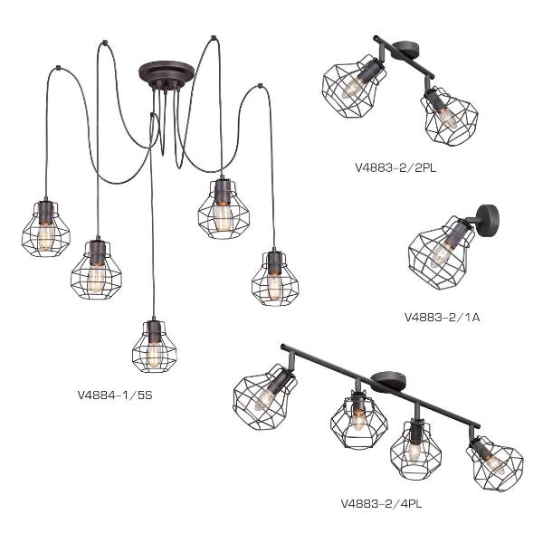 Изображение товара Люстра Vitaluce 4 лампы 12м2 Е14 макс. 40Вт (V4883-2/4PL)