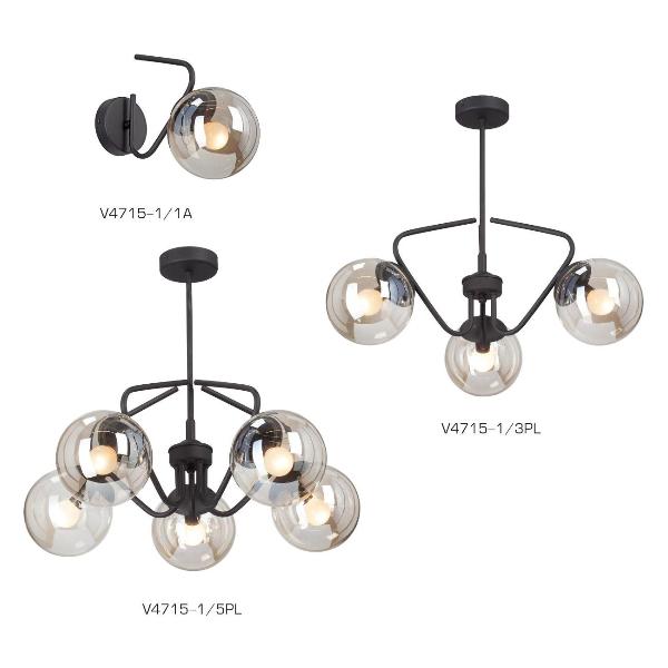 Изображение товара Люстра Vitaluce 3 лампы E14 макс. 40Вт 9 м2 (V4715-1/3PL)