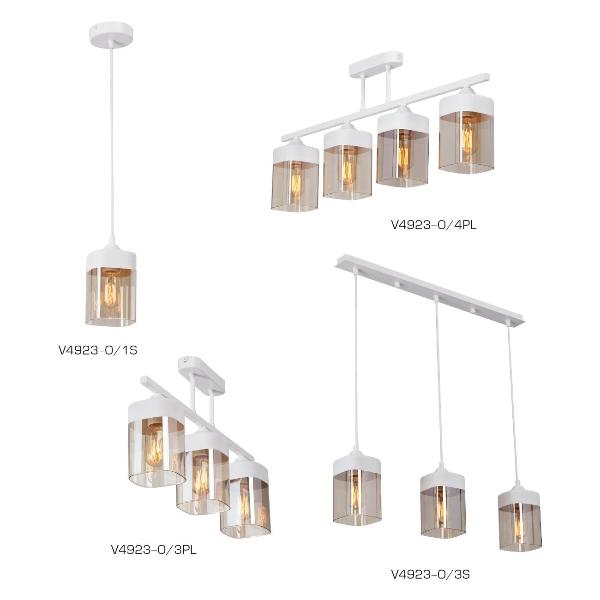 Изображение товара Люстра Vitaluce 3 лампы 9м2 Е27 макс. 40Вт (V4923-0/3PL)