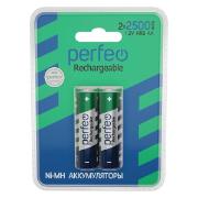 Изображение товара Аккумуляторные батарейки Perfeo AA 2500mAh