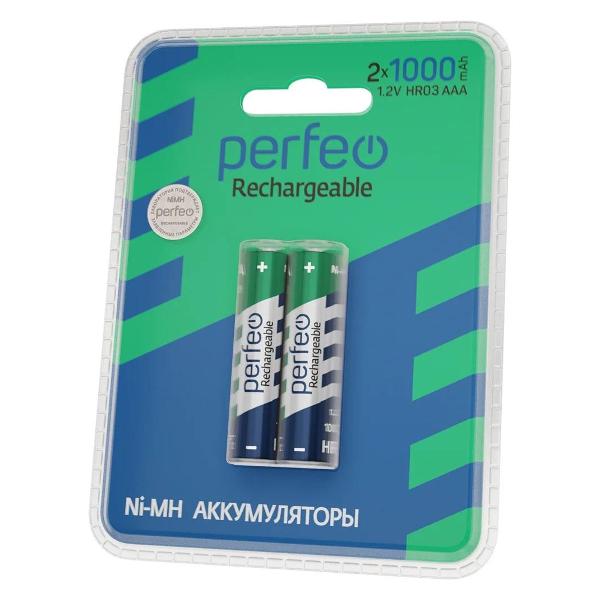 Изображение товара Аккумуляторные батарейки Perfeo AAA 1000mAh