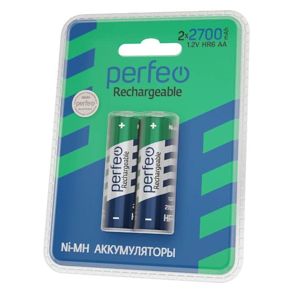 Изображение товара Аккумуляторные батарейки Perfeo AA 2700mAh