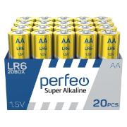 Изображение товара Батарейка алкалиновая (щелочная) Perfeo АА LR6 20шт