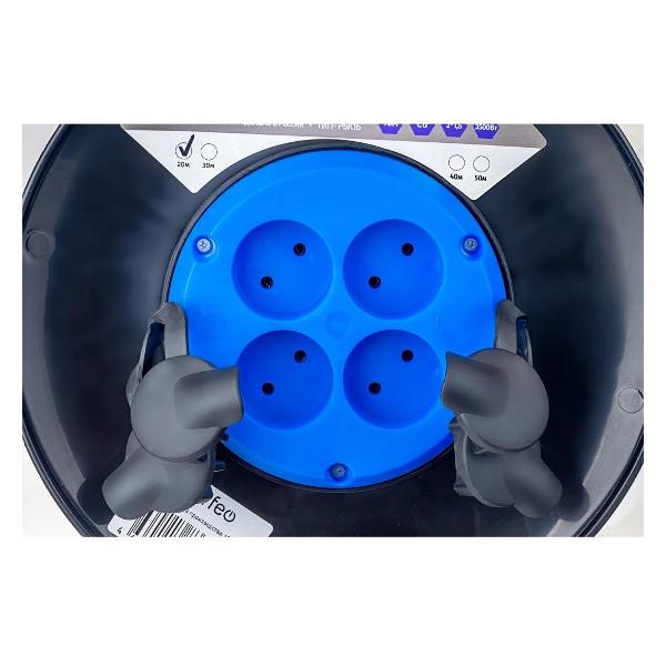 Изображение товара Удлинитель на катушке Perfeo RU POWER 40м 4гн без заземления