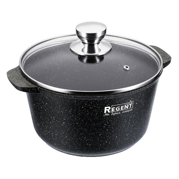 Изображение товара Кастрюля 3.8л/22 см (литой алюминий)с крышкой REGENT inox Cosmo