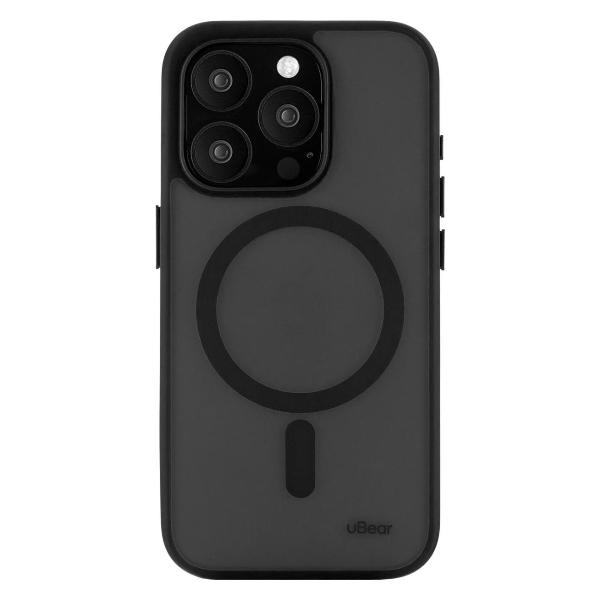 Изображение товара Чехол uBear для iPhone 15 Pro, с MagSafeусиленный, силк-тач (CS287BL61PMT-I23M)