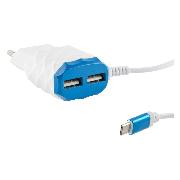 Изображение товара Сетевое зарядное устройство Red Line NC-2.1AC(B) White Blue