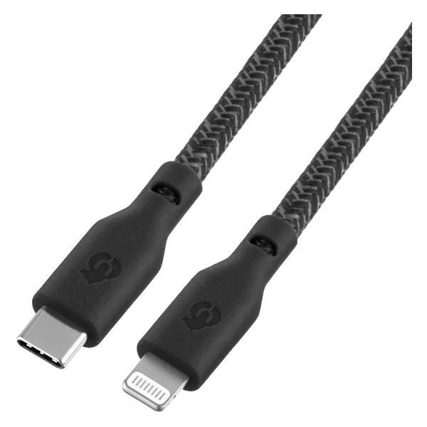 Изображение товара Кабель uBear Trend USB Type-C - Lightning 2,4м черный