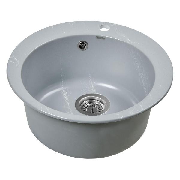 Изображение товара Мойка кухонная Wisent WA04-17 Gr/Wh