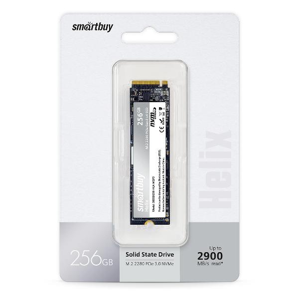 Изображение товара SSD накопитель Smartbuy M.2 2280 Helix 256GB TLC NVMe PCIe3 SBSSD256-HLX-M2P3