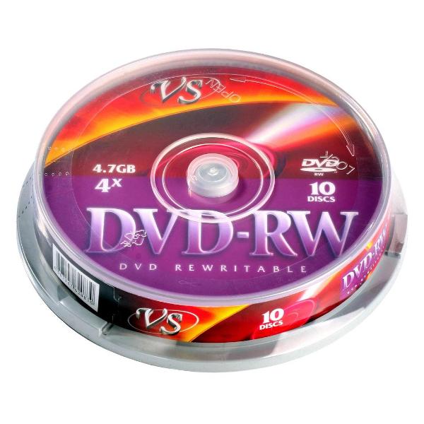 DVD-RW диск VS DVD-RW 4.7GB 4x CB/10 VSDVDRWCB1001