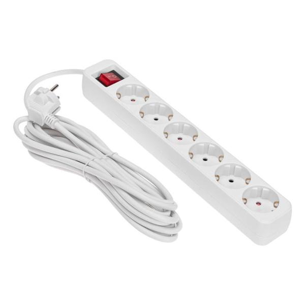 Изображение товара Удлинитель Rexant Standard 6 гнезд 5 м 3500 Вт с/з с вык (13-4048)