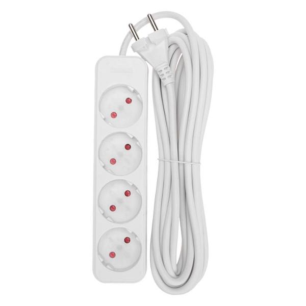 Изображение товара Удлинитель Rexant Standard 4 гнезда 5 м 2200 Вт б/з (13-4025)