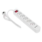 Изображение товара Удлинитель Rexant Stand.5 гнезд 1.5м 3500Вт с/з с вык2 USB 13-4034