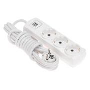 Изображение товара Удлинитель Rexant Premium 3 гнезда 3 м 3500 Вт с/з 2 USB (13-4110)